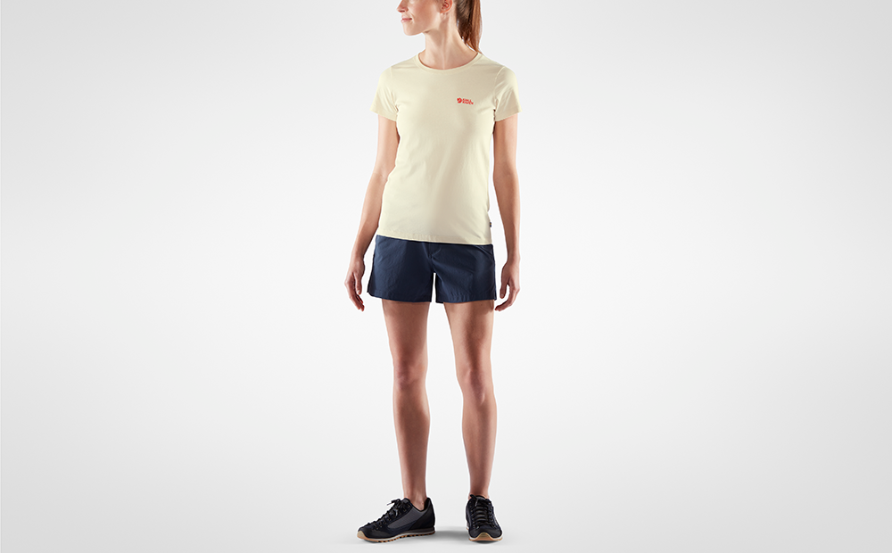 小狐狸 有機棉T恤 女 粉筆白 Torneträsk T-shirt W 83514