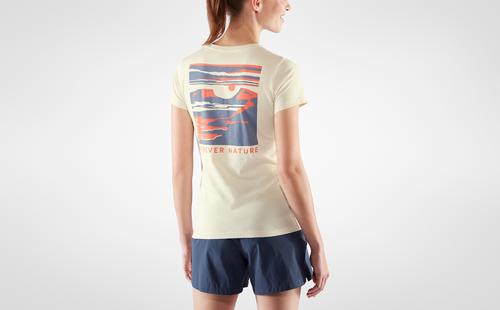 小狐狸 有機棉T恤 女 粉筆白 Torneträsk T-shirt W 83514