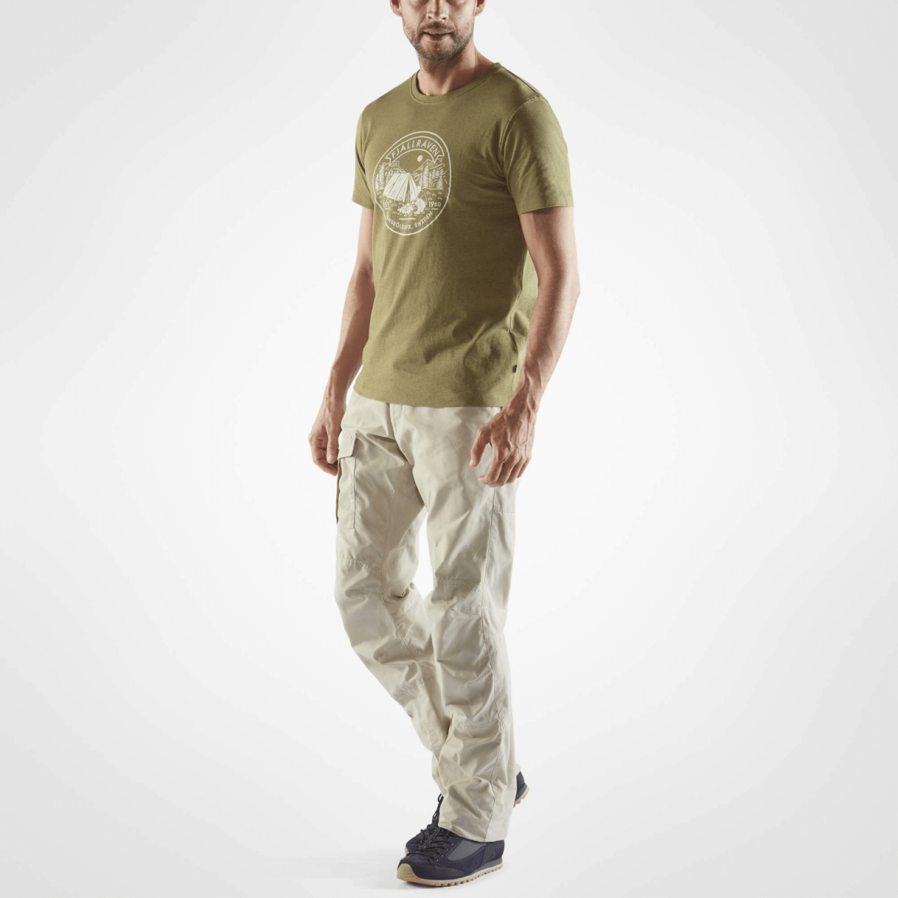 Fjallraven 有機棉T恤 男 Lägerplats T-Shirt 81950